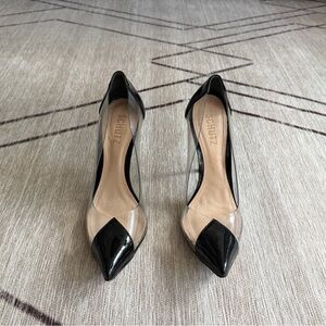 SCHUTZ Black and Clear Pumps